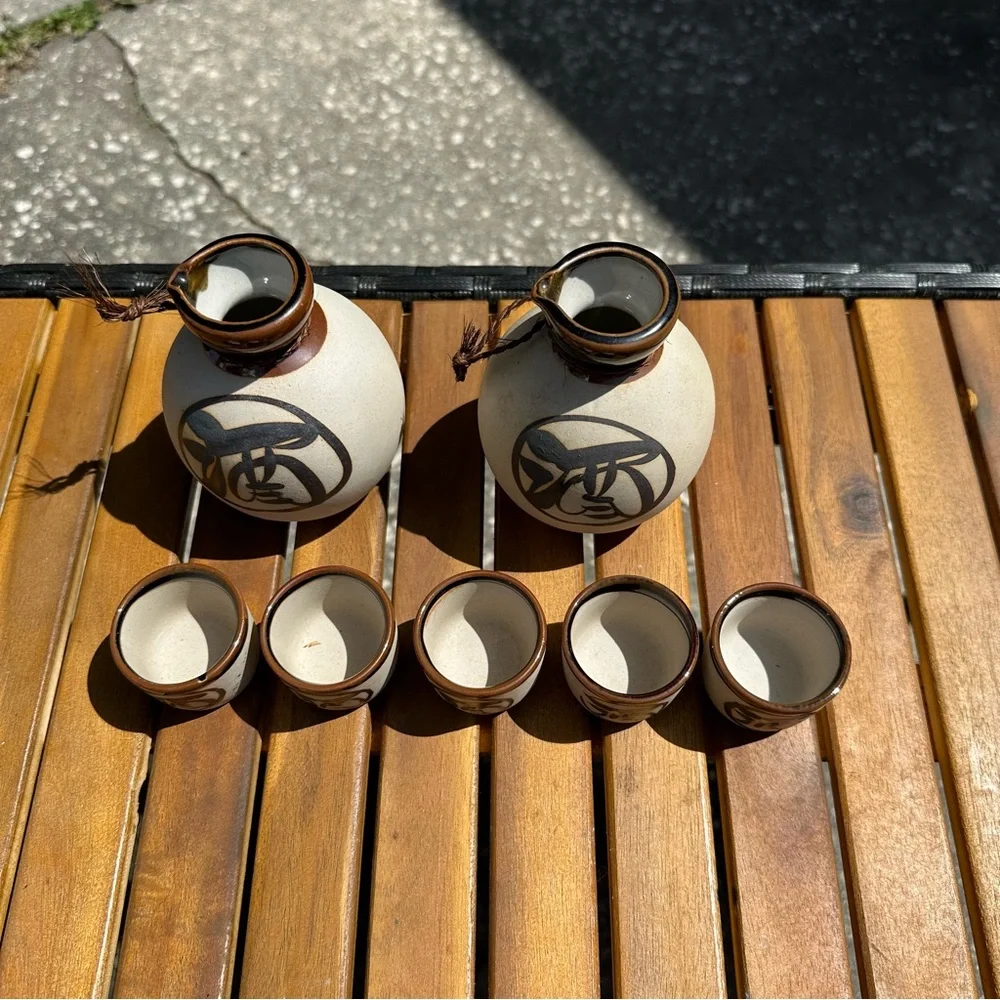 Authentic Japanese Ceramic Sake Set